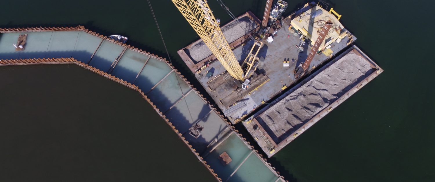 Hamilton Harbour Randle Reef Arial view