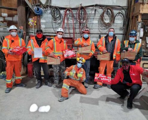 DFA-Flamboro-Employees-Enjoying-Tims-for-Good-Treats